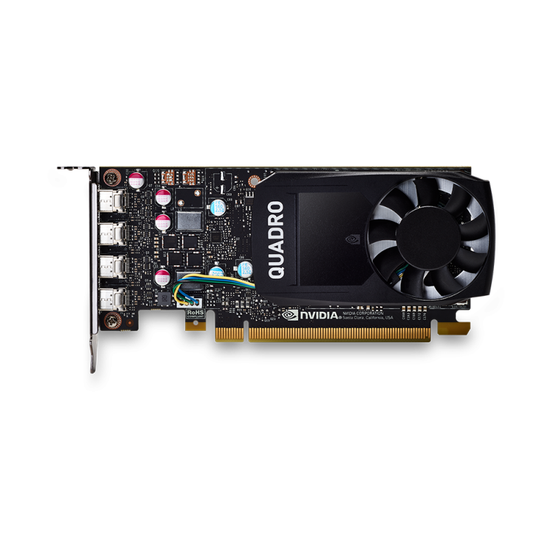 NVIDIA Quadro P620 (512 Core, 2 GB GDDR5, 128-bit, 80 GB/s, 40 W)