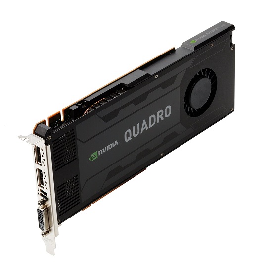 NVIDIA Quadro K4000 (768 core, 3GB GDDR5, 192-bit, 173 GB/s, 80 W)