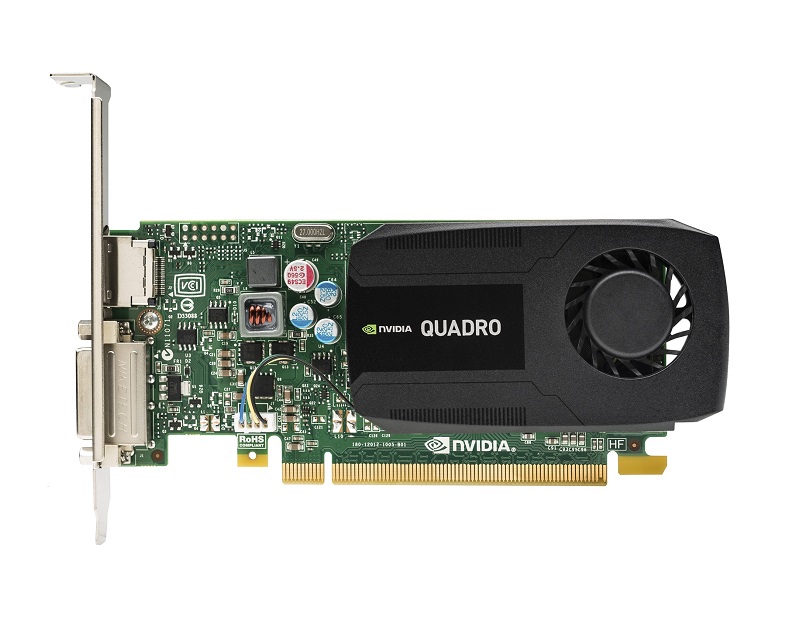 NVIDIA Quadro K420 (192 core, 1GB DDR3, 128-bit, 29GB/s, 41 W)