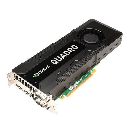 NVIDIA Quadro K5000 (1536 core, 4 GB GDDR5, 256-bit, 173 GB/s, 122 W)